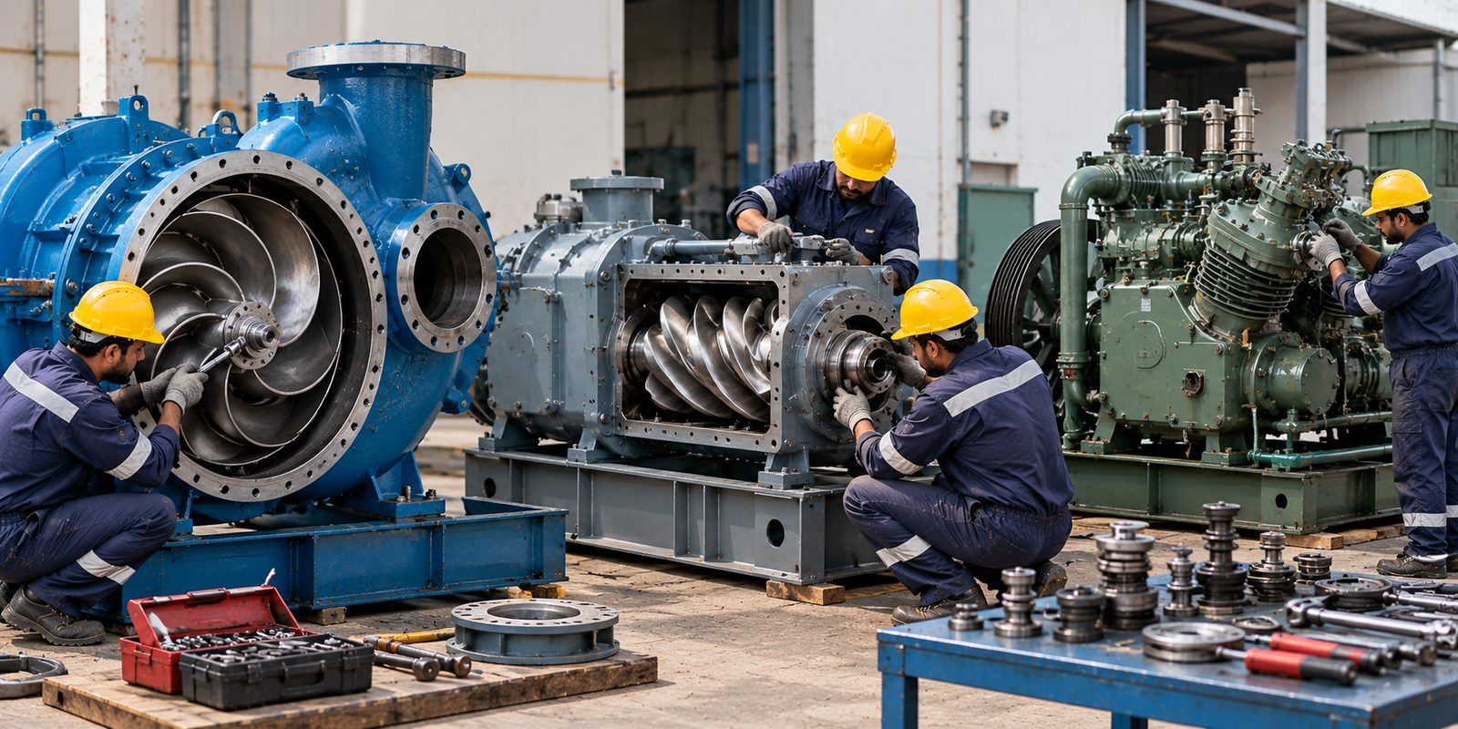 Centrifugal / Screw / Reciprocating Compressors
