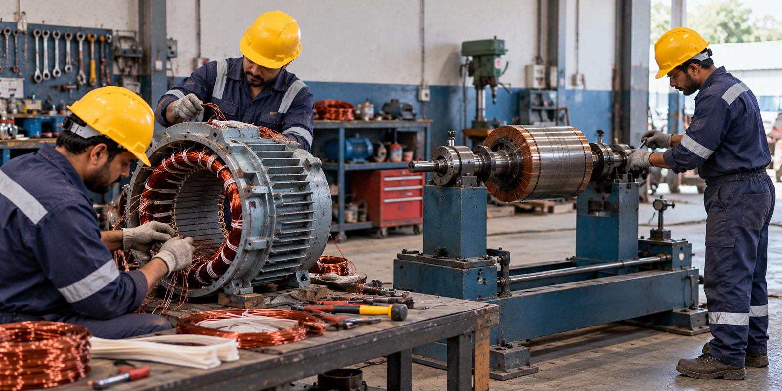 Motor Rewinding & Dynamic Balancing